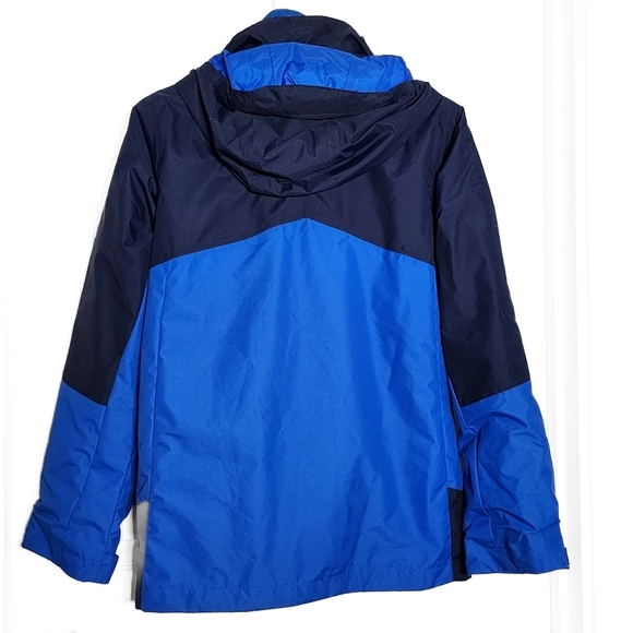 EUC Columbia 3 in 1 Boys’ Bugaboo II Fleece Interchange Jacket Size L Blue - Picture 9 of 11
